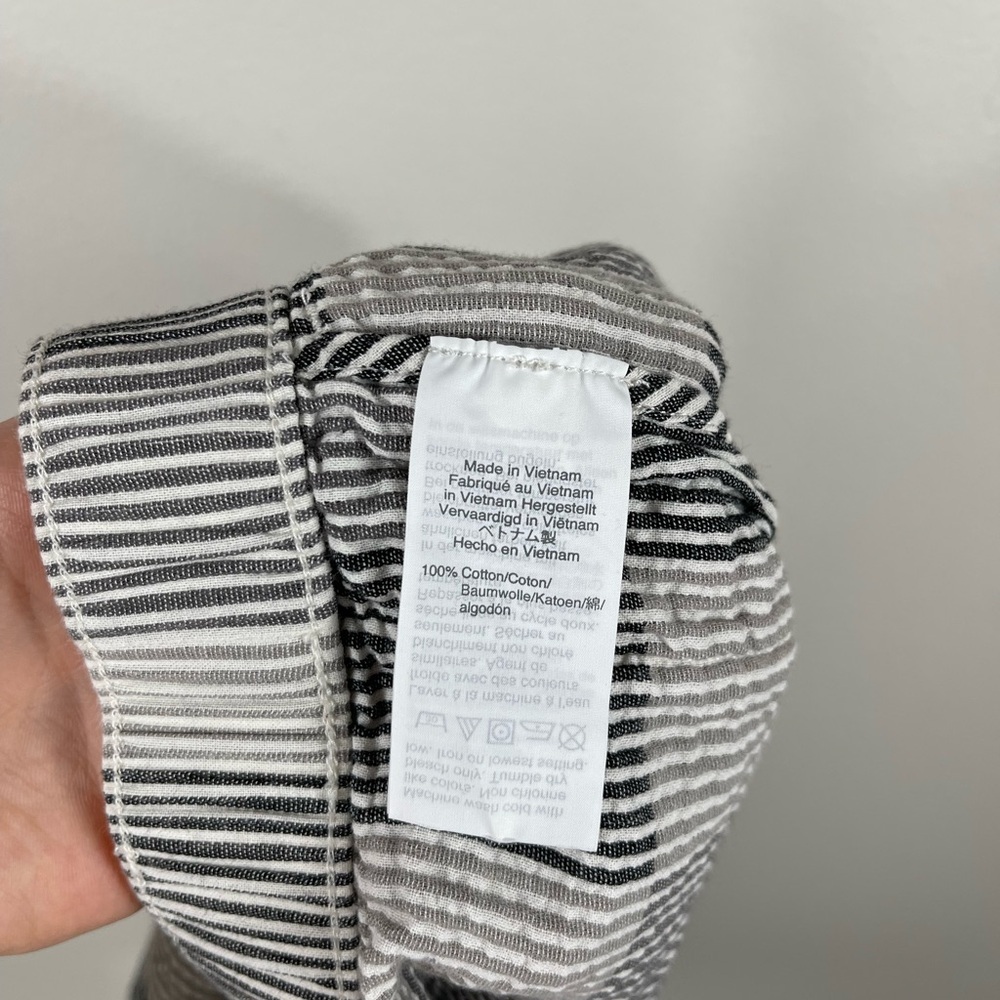 Shorts Pull-On Shorts Women's in Striped Check Cotton Summer Madewell - Picture 14 of 16